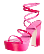 Cult Gaia Pink Aliza Platform Heels