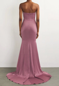 Alex Perry  Satin Crepe Draped Gown