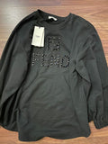 Fendi Open Back Crystal Logo Jumper