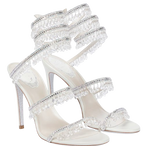 Rene Caovilla Silver Chandelier Sandals