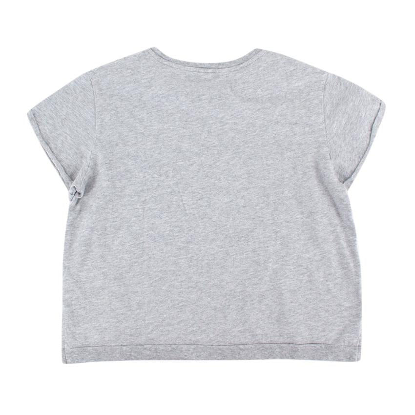 Stella McCartney Grey Cotton Rainbow Details T-shirt & Shorts Set