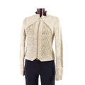 Gucci Beige & Gold Leather Jacket