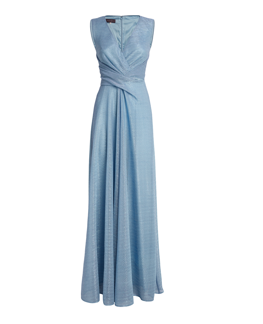 Talbot Runhof Draped Voile Maxi Dress