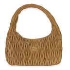 Miu Miu Brown Suede Matelasse Wander Hobo