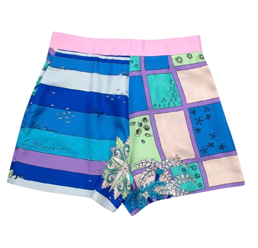 Emilio Pucci Silk Printed Shorts