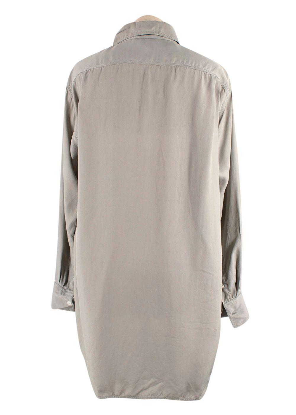 Celine Light Grey Oversized Shirt