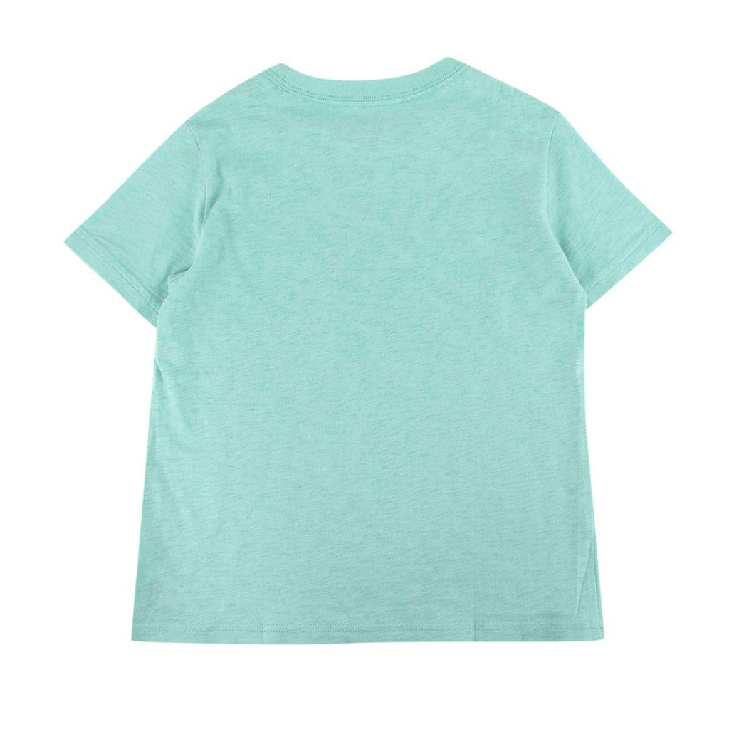 Mint & White Print Cotton Jersey T-Shirt