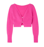 Jacquemus Alzou Cropped Mohair-blend Cardigan