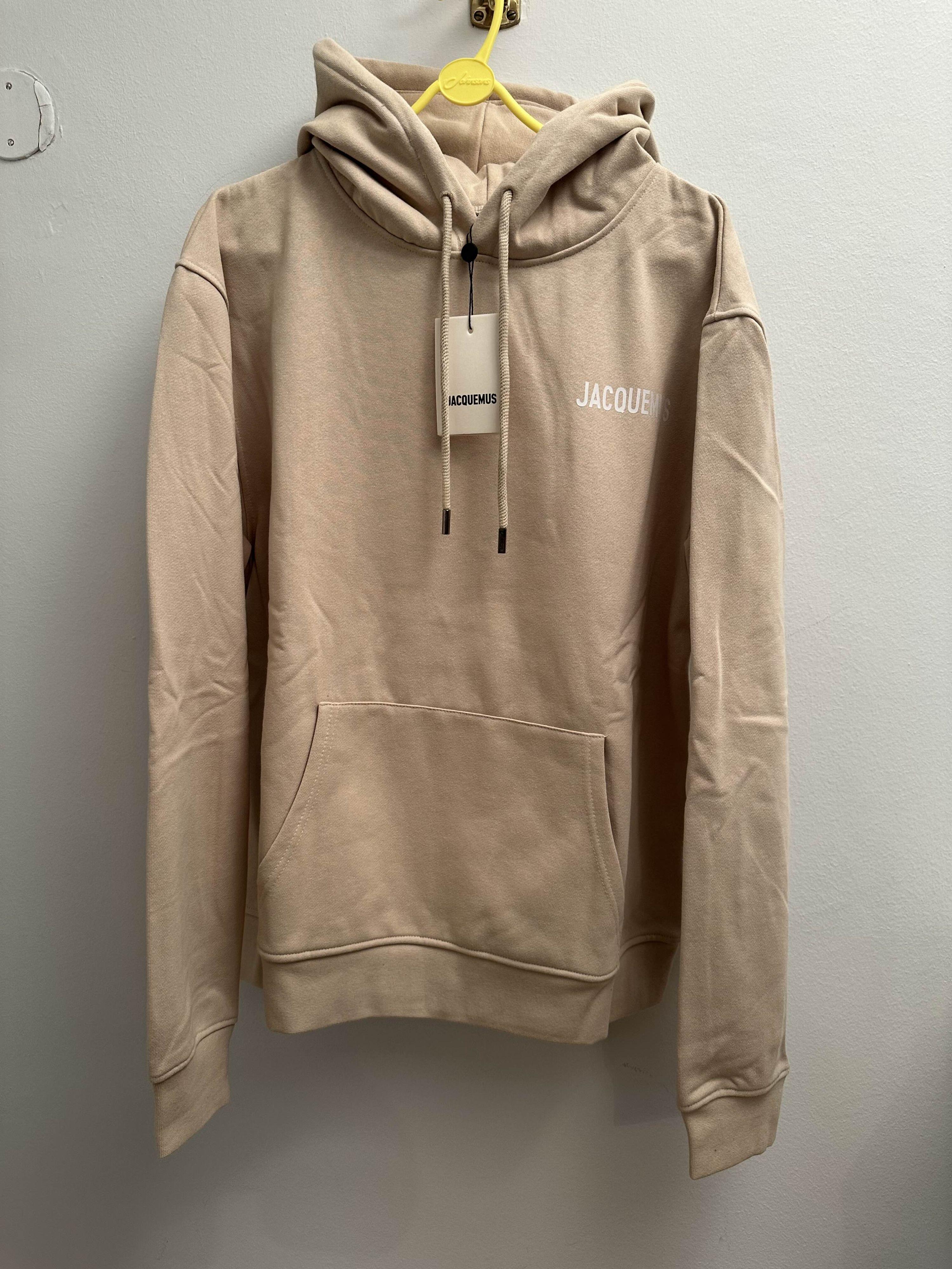 Jacquemus Le Sweatshirt Beige Cotton Hoodie