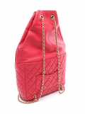 Chanel Matelassé Pink Lambskin Quilted Seoul Backpack in Pink