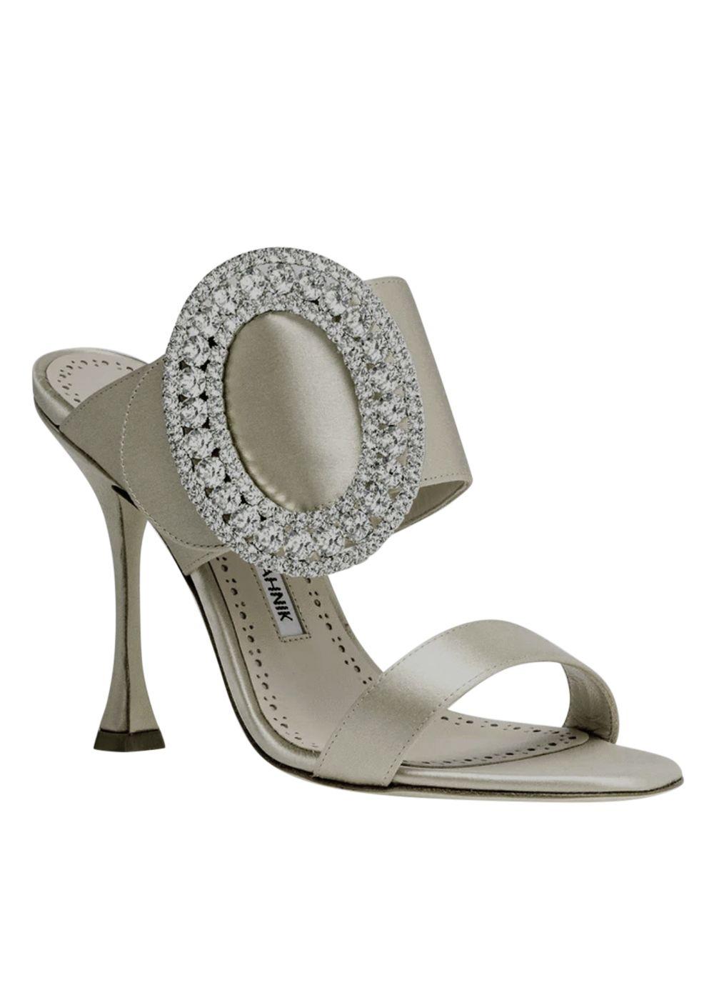 Manolo Blahnik Fibiona satin sandals