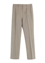 Fendi Brown Houndstooth Wool Trousers