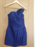 Catherine Malandrino Navy Blue Strapless Cocktail Dress