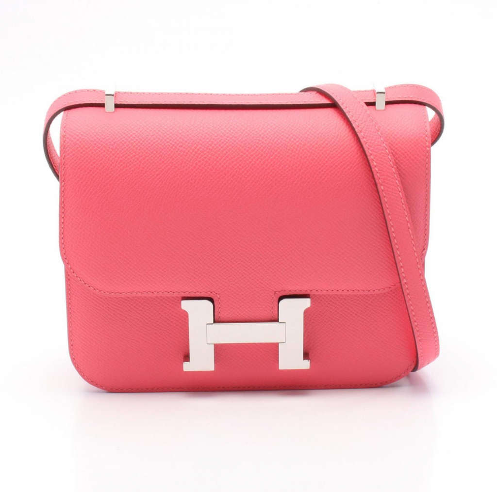 Hermès Pink Epsom Leather Constance 18