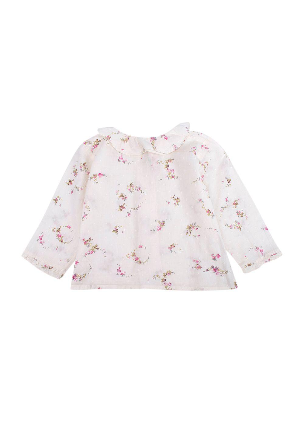 Bonpoint Kids 12m White Floral Blouse