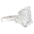 Verde 6ct IGI Certified Lab Grown Emerald Cut Diamond Ring