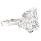 Verde 6ct IGI Certified Lab Grown Emerald Cut Diamond Ring