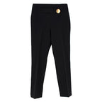 Balenciaga Black Single Button Detail Trousers