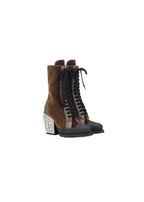 Rylee Embellished Heel Velvet Ankle Boots