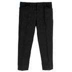 Saint Laurent Black Jacquard Tailored Trousers