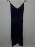 Ryck Velvet-paneled Satin Maxi Slip Dress