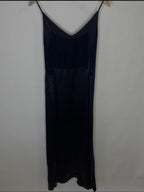 Ryck Velvet-paneled Satin Maxi Slip Dress