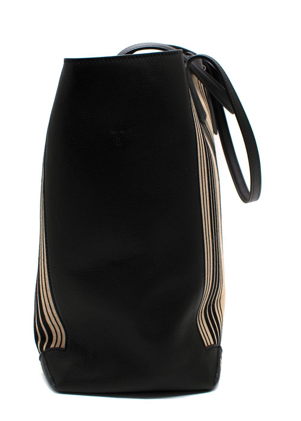 Tanner Krolle Black Striped Cadogan Tote Traveller Bag