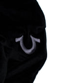 True Religion Black Velour Cuffed Joggers