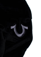 True Religion Black Velour Cuffed Joggers
