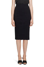 L'Agence Black Jessica Knit Midi Skirt