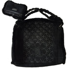 Chanel black suede bag