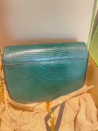 Gucci Emerald Green Horsebit 1955 Lizard Mini Bag
