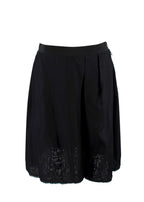 Lanvin Black Silk Midi Skirt