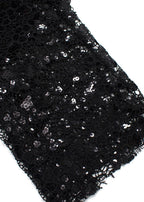 The New Arrivals Black Lace Embroidered Off the Shoulder Maxi Dress