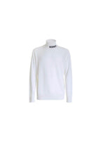 White Wool Blend Embroidered Jumper