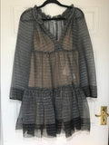 Stella Mccartney Circle Star Print Silk Tiered Dress