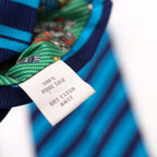 Eton Silk Diagonal Blue Stripe Tie