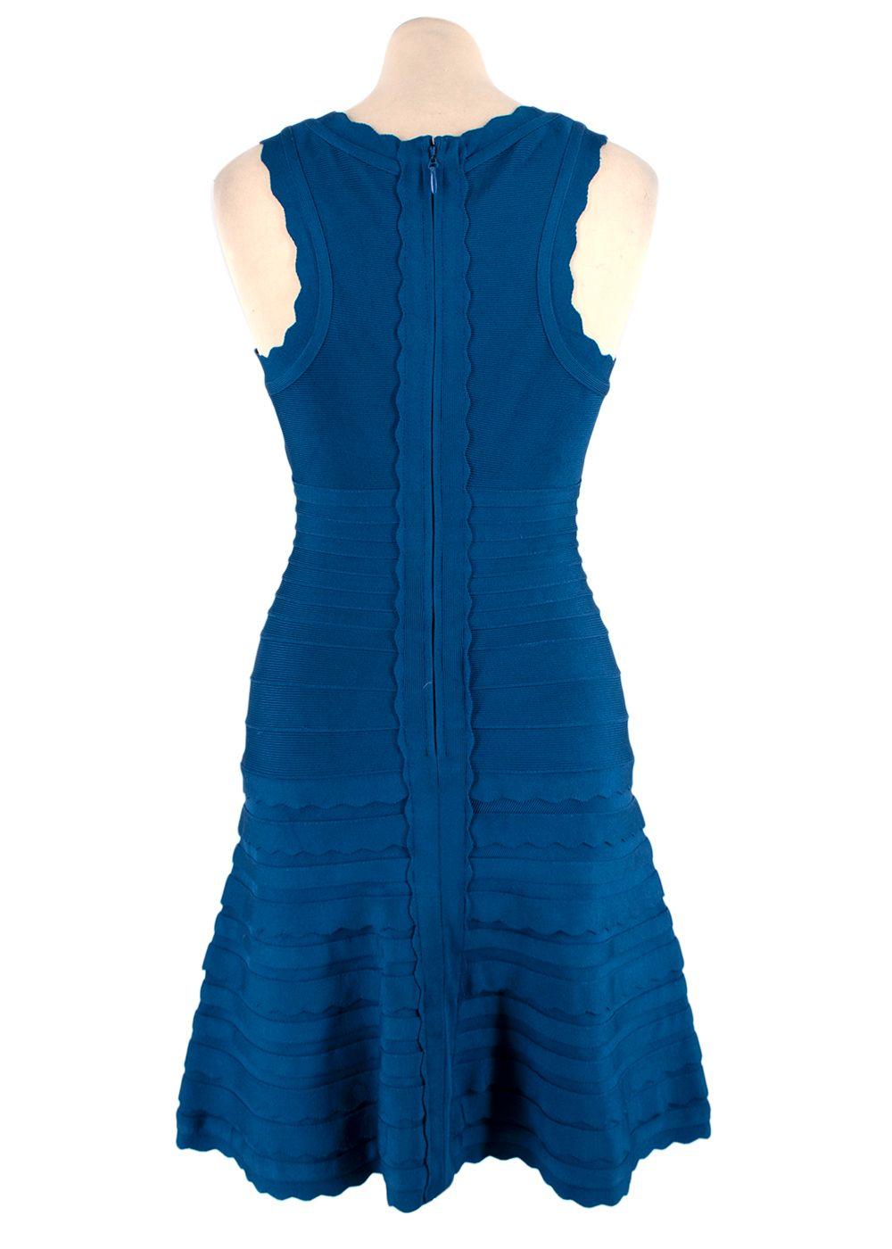 Herve Leger Blue Bandage Dress