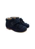 Blue Suede Velcro shoes