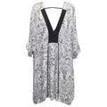 Animale black and white pattern top
