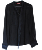 MaxMara Black Lace Blouse