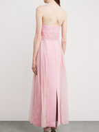 Sabina Bilenko Tulle Strapless Maxi Dress
