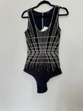 Embellished Black Bodysuit