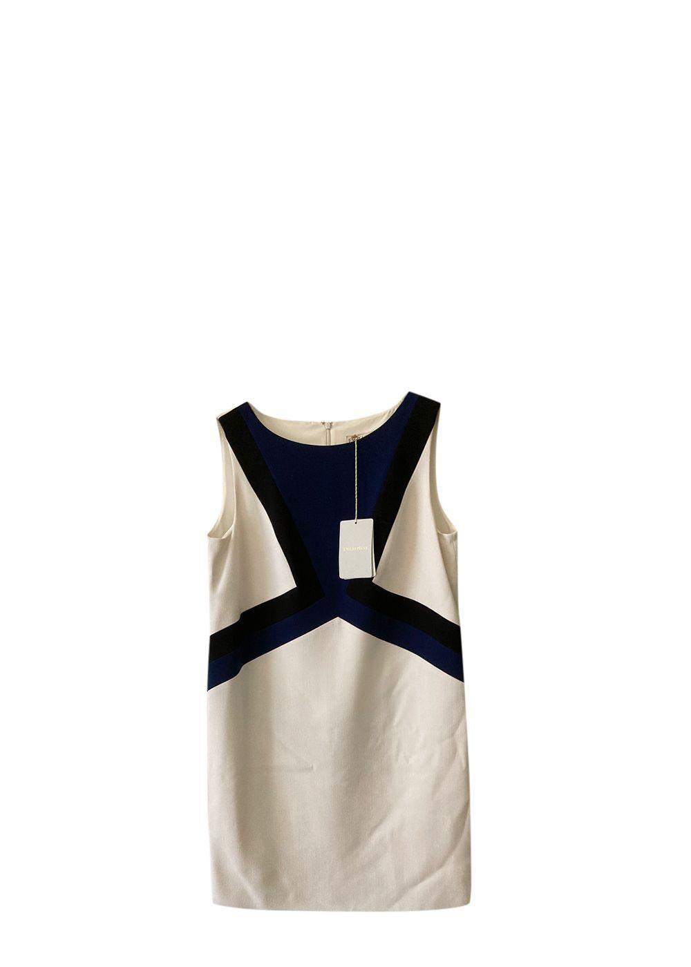 Bi-Colour Sleeveless Dress