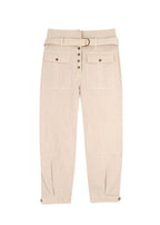 Ulla Johnson Beige Oliver High Rise Belted Trousers
