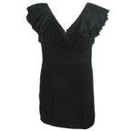 Marchesa Notta black silk dress