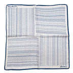 Bespoke Blue & White 'Note The Name' Handkerchief