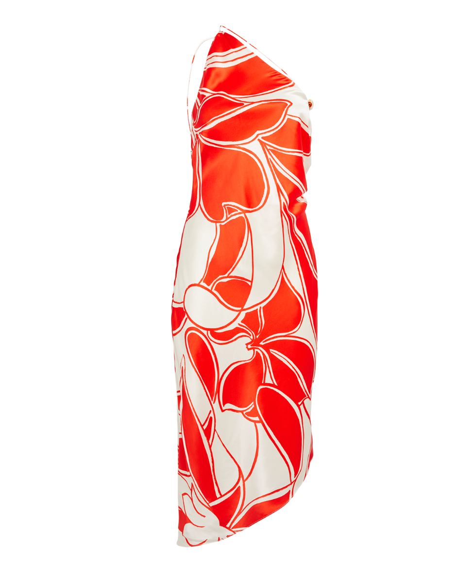 SIR Ramona Printed Silk Midi Dress