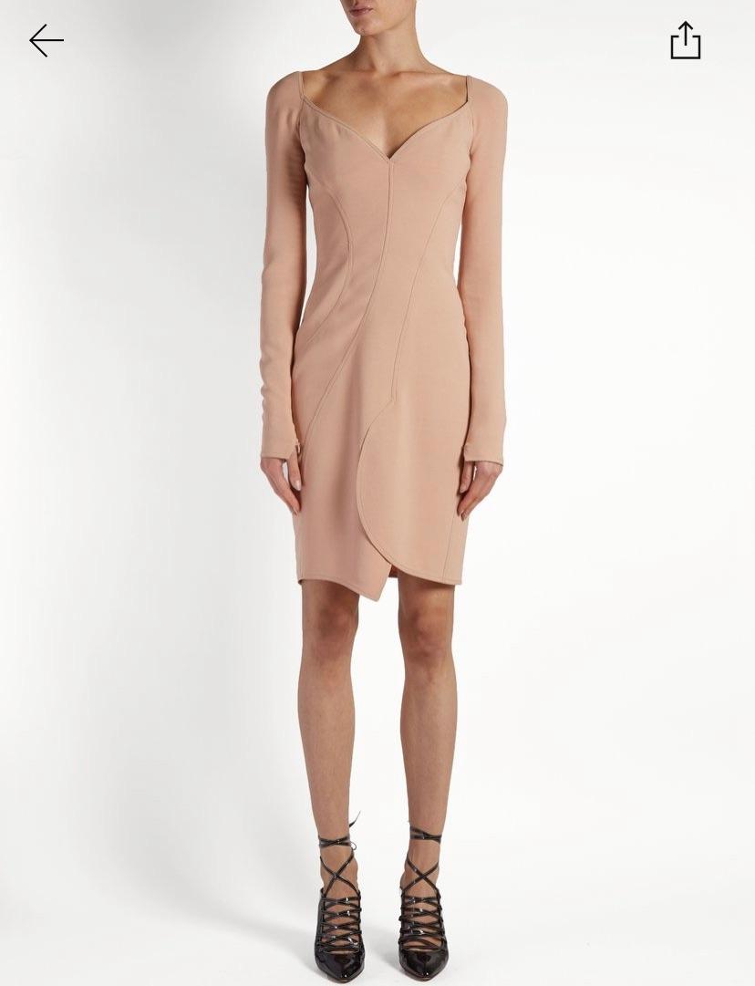 Givenchy Nude Asymmetric Mini Dress