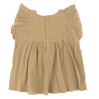 Bonpoint Girls 4Y Light Brown Crepon Blouse